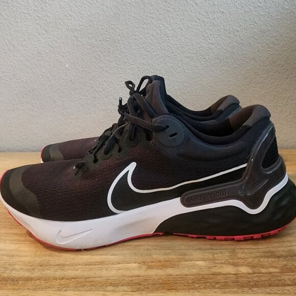 Nike Mens Renew Run 3 Running Shoes Sneakers Lace Up Low Top Black White Size 11 main image 11